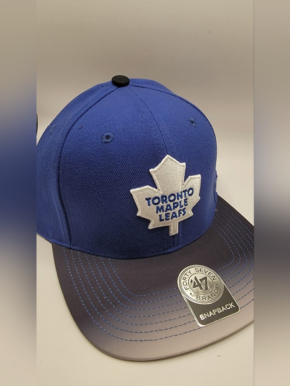 NHL Blue Toronto Maple Leafs Snapback Hat with Black Brim